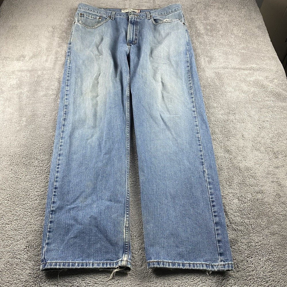 Levis 559 Relaxed Straight Fit Jeans‎ Mens 38x32 Blue Medium Wash Mid Rise